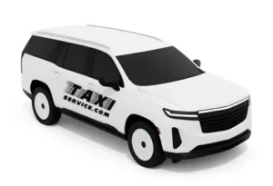 full-size luxury SUV with seating for 6 passengers and space for 6 bags, designed for airport transfers and city rides.